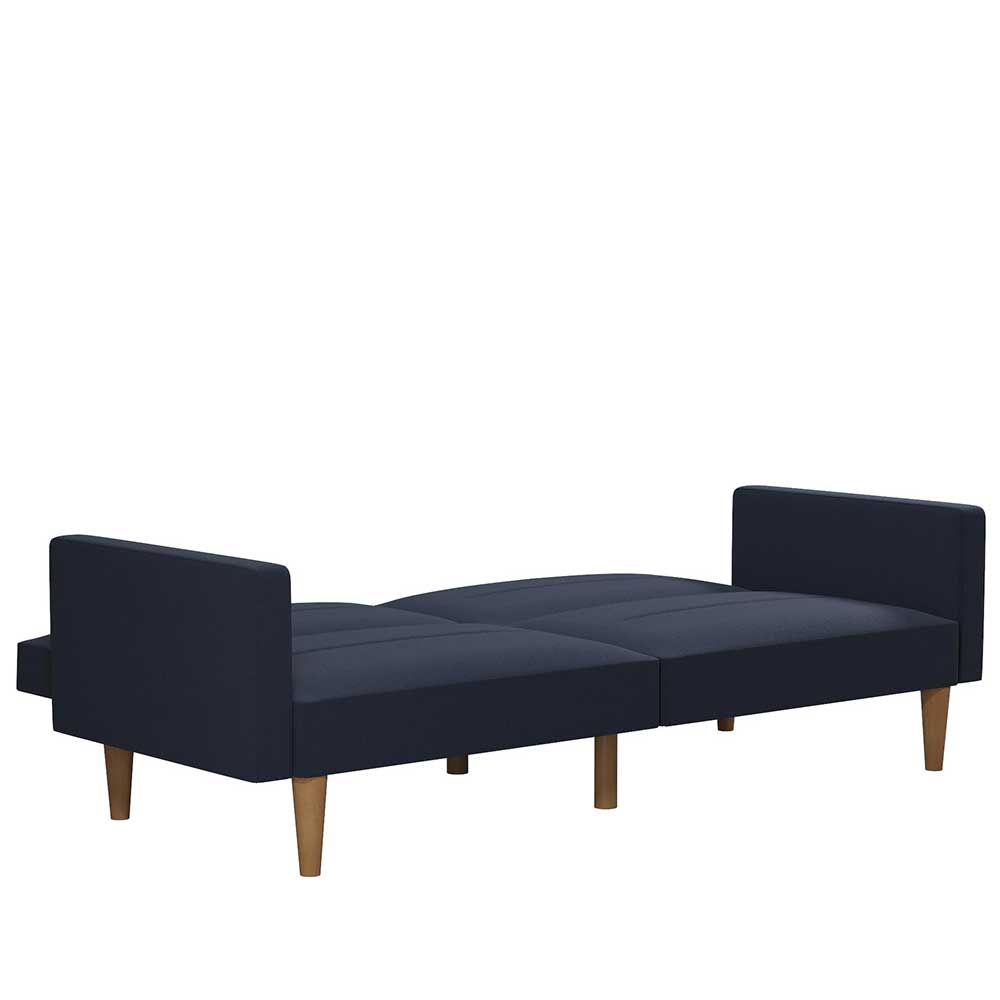 3-Sitzer Schlafcouch in Blau Stoff - Juleste