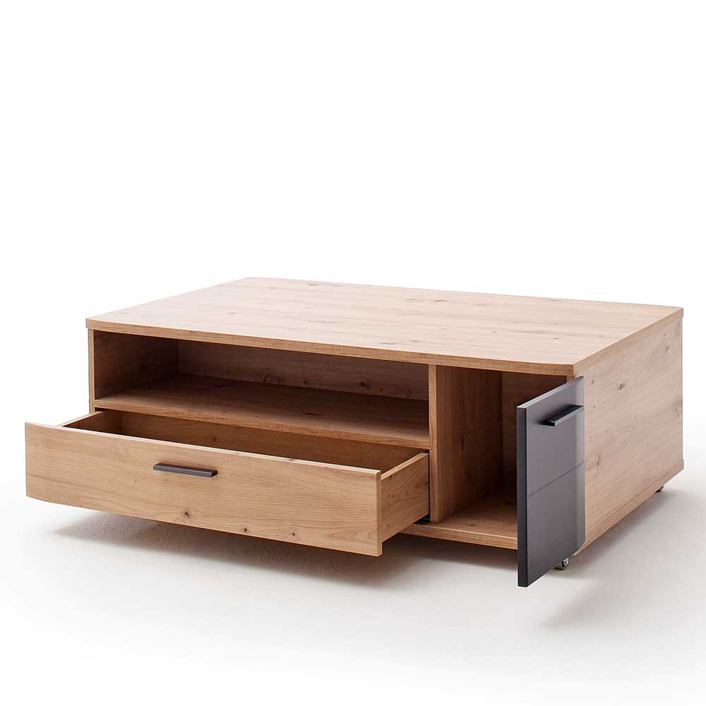 115x70 Stauraum Sofatisch auf Rollen - Vecenda