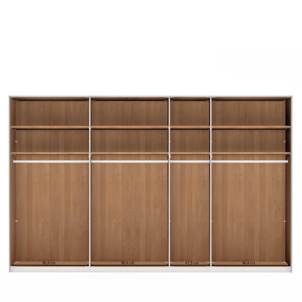 Teilmassiver Schlafzimmerschrank - 216 cm hoch - Murray