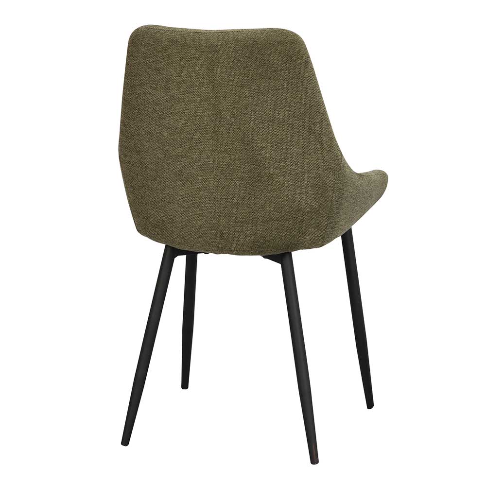 Stoff Esszimmerstühle in Khaki - Amrosa (2er Set)