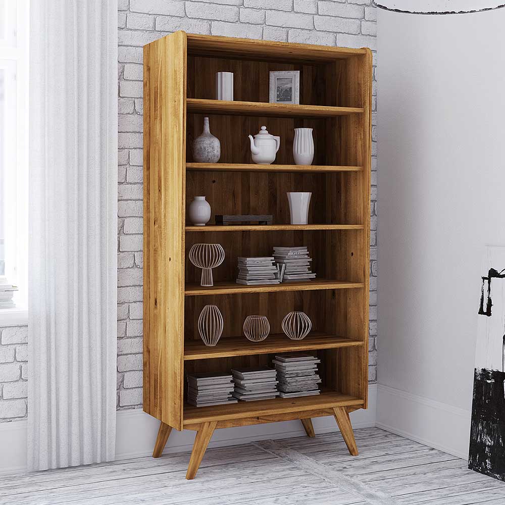 Midcentury Regal mit Rückwand aus Holz - Hardus