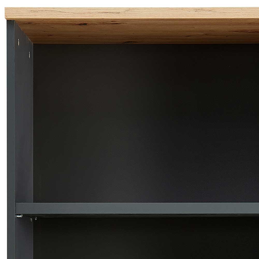 75x197x38 Büro Ordnerregal mit fünf Fächern - Kuetra