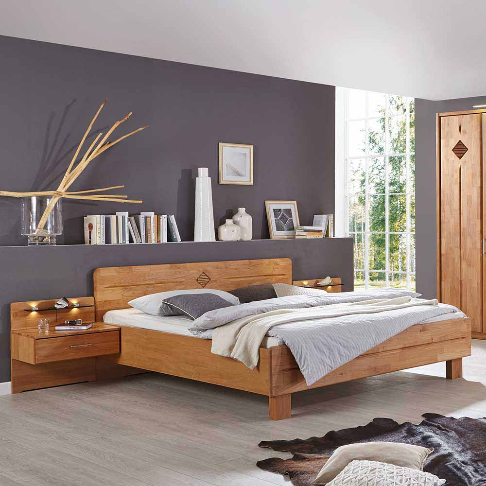 Schlafzimmer Einrichtung Apolios in Erle teilmassiv (vierteilig)