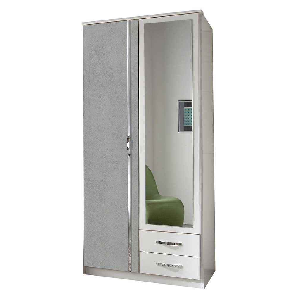 91x199x58 cm Schlafzimmerschrank in Weiß - Hotti