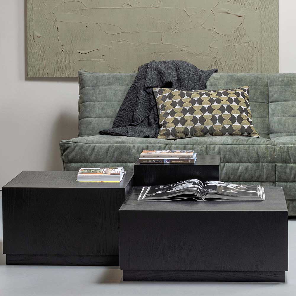 3-Satz-Tisch Couchtisch in Schwarz - Comanos (dreiteilig)
