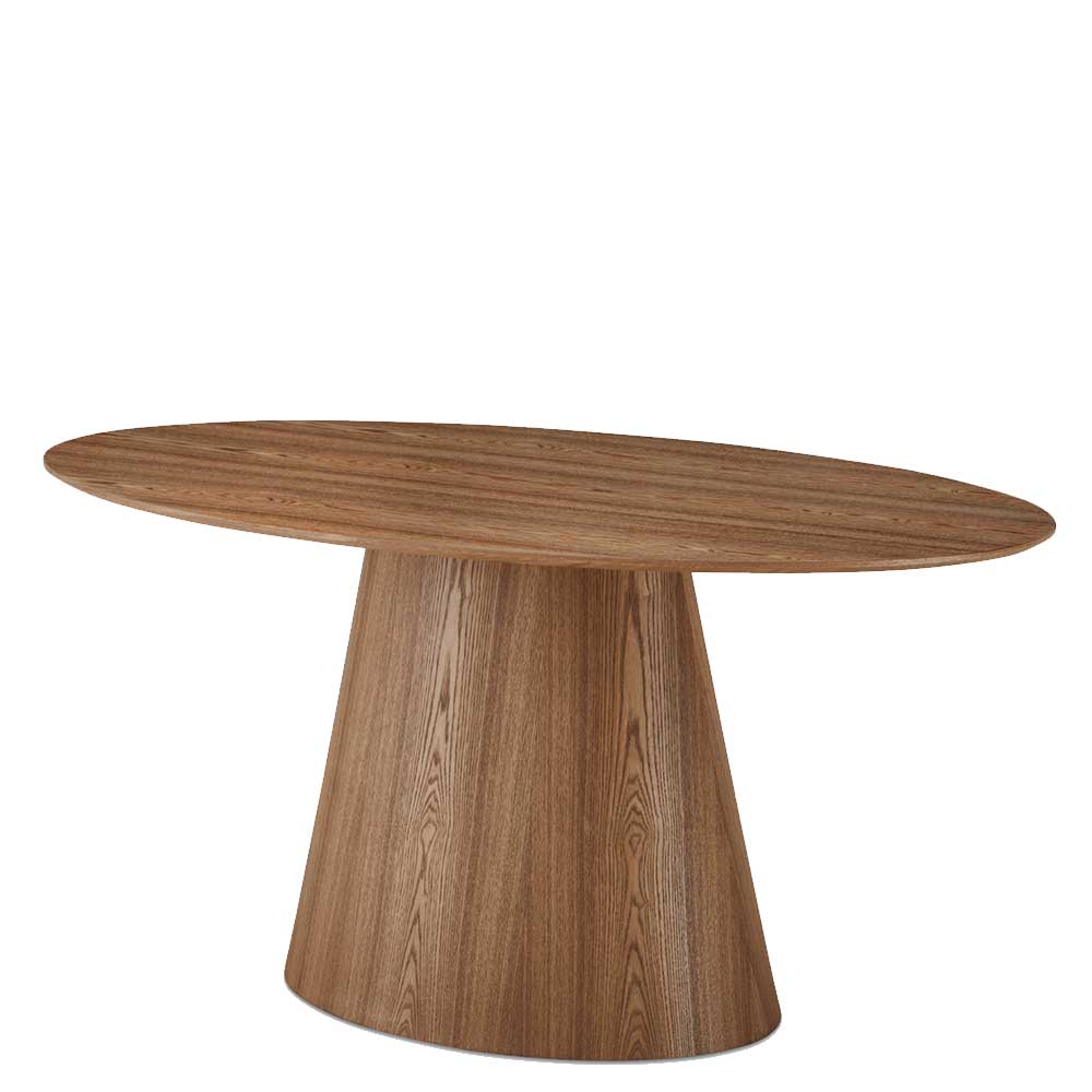 Ovaler Esszimmer Designtisch in Eiche Furnier - Bean