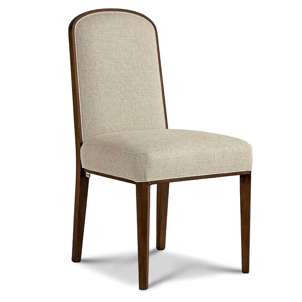 Polsterstuhl in Beige und Buche Braun - Kantasya