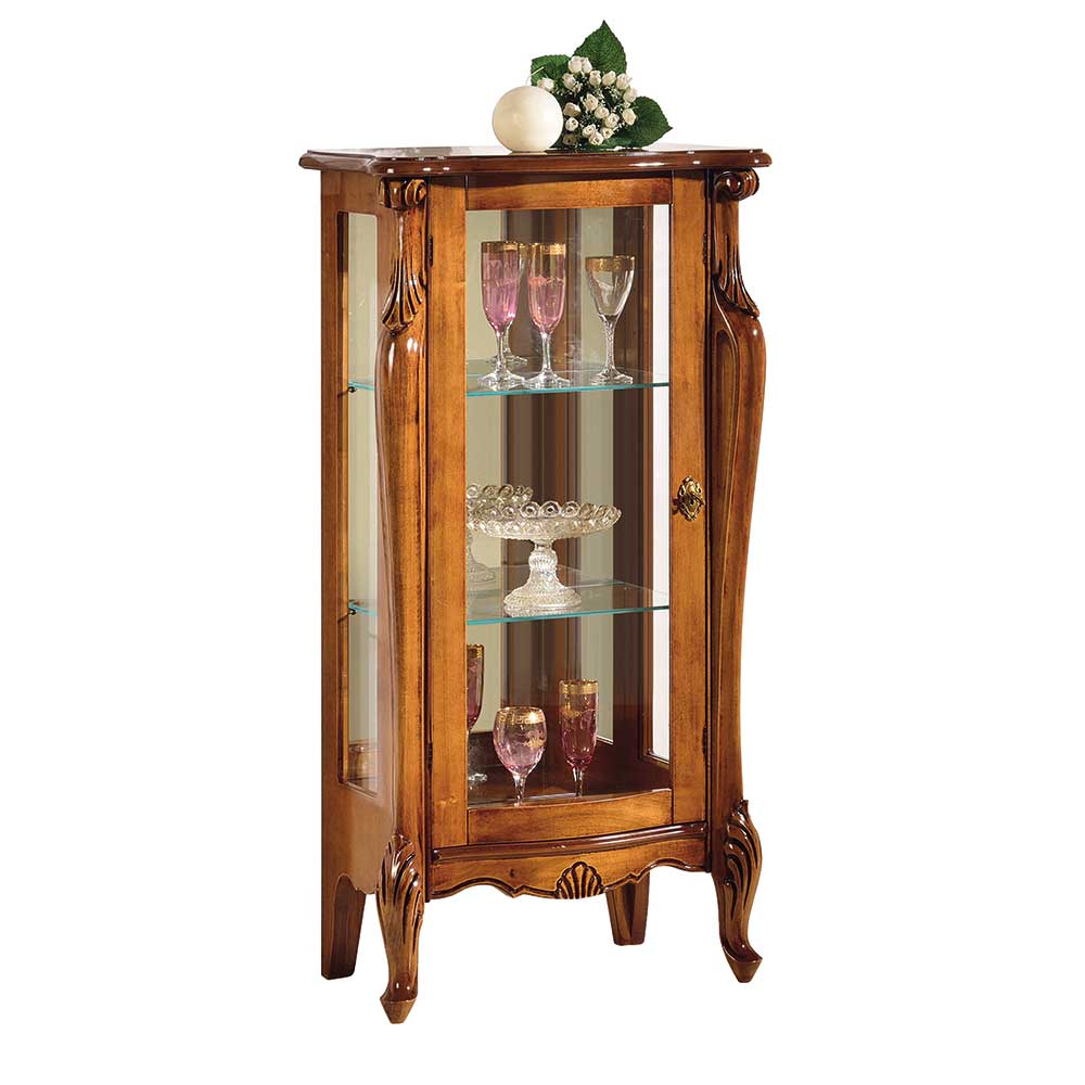 60x120x40 Vitrine mit Spiegel Rückwand - Carlenna II