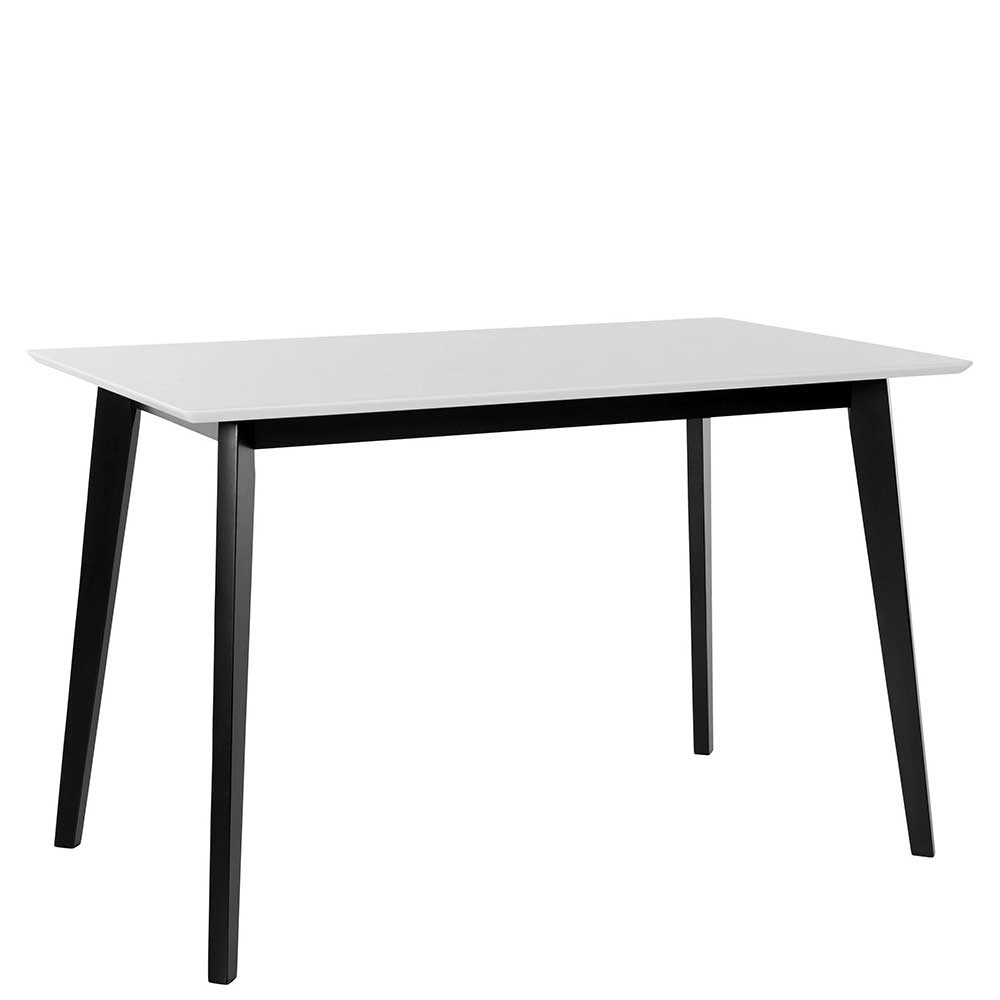 Skandi Küchentisch in Weiß & Schwarz - Composia
