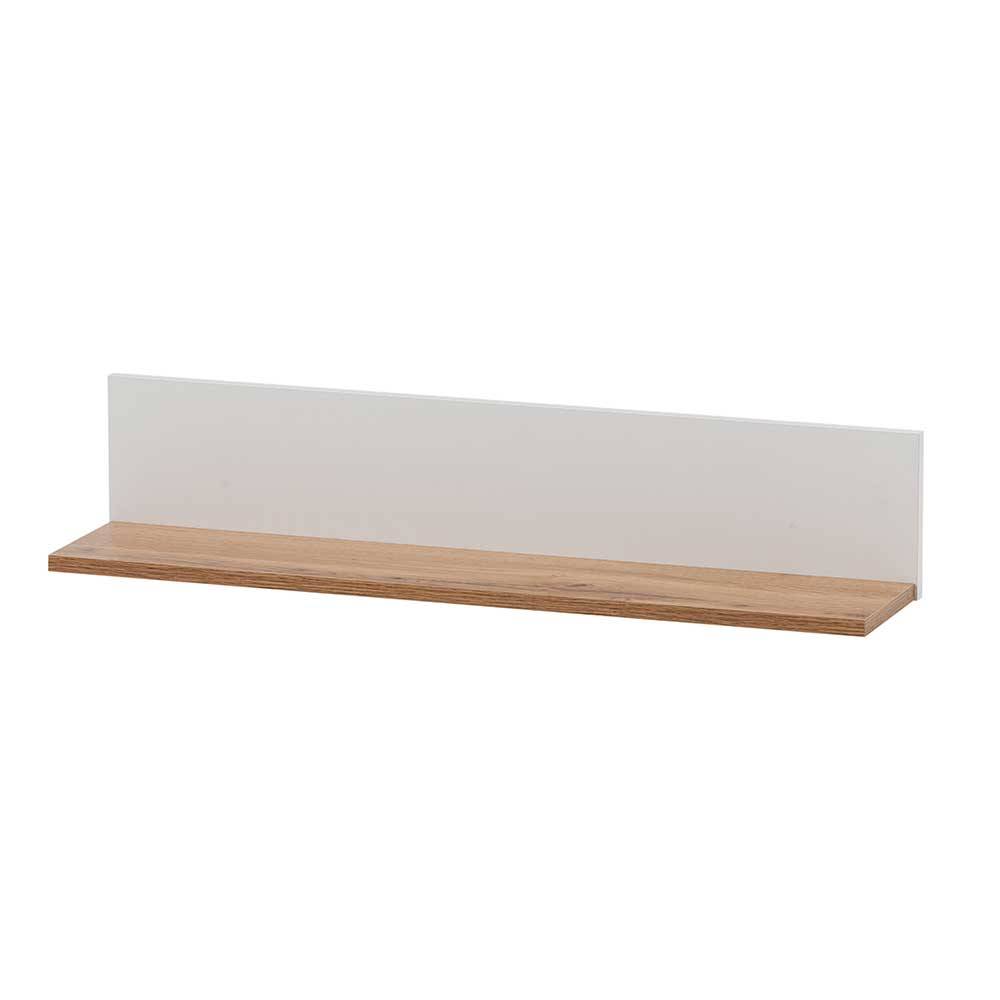 Wandboard in Weiß und Eiche - Cabinda