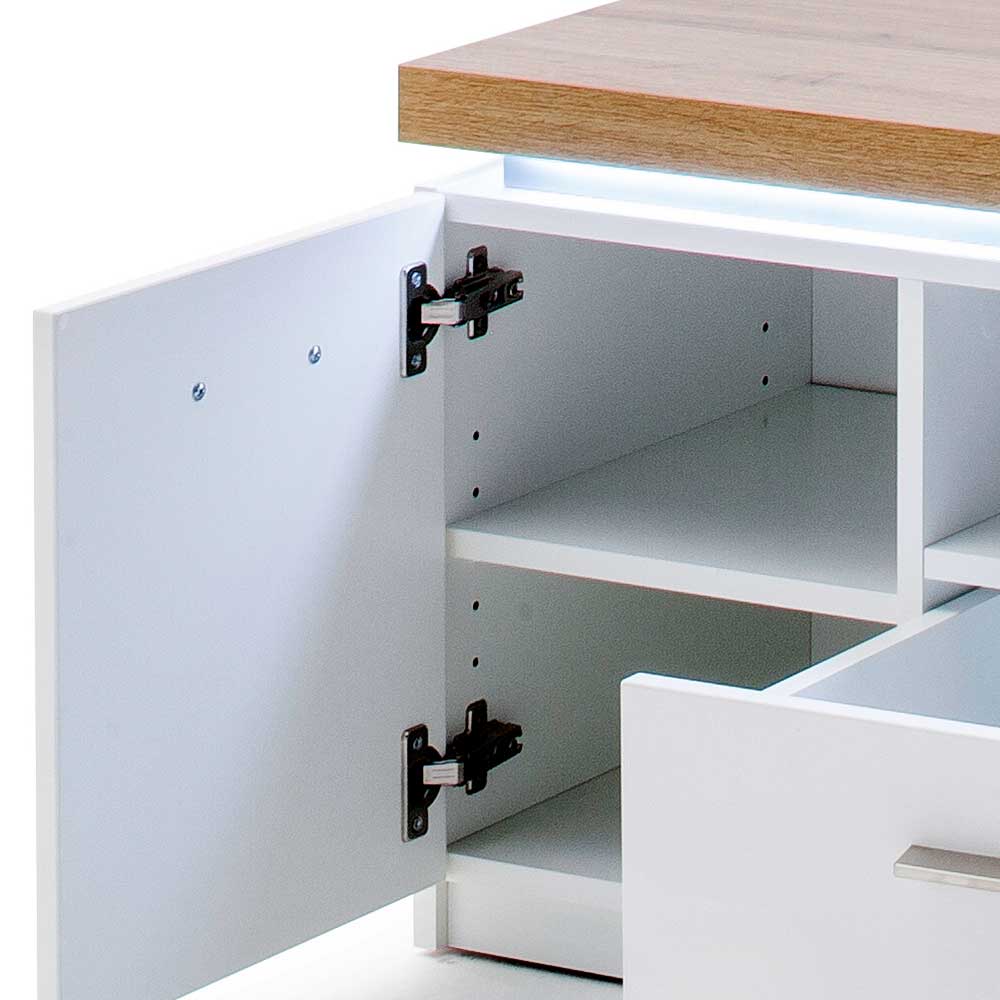 Moderner Unterschrank für TV mit LED - Nusenia