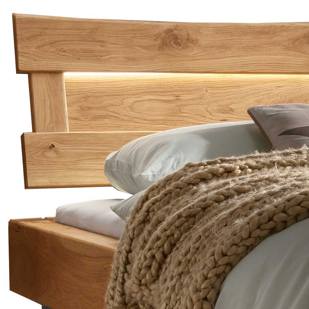 Designer Balkenbett mit LED Beleuchtung - Syrecs