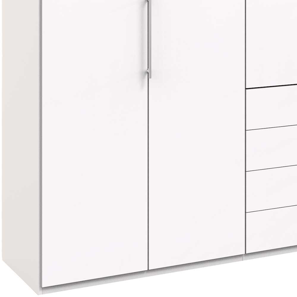 Weißer Schrank für Schlafraum 300 cm breit - Donpiave