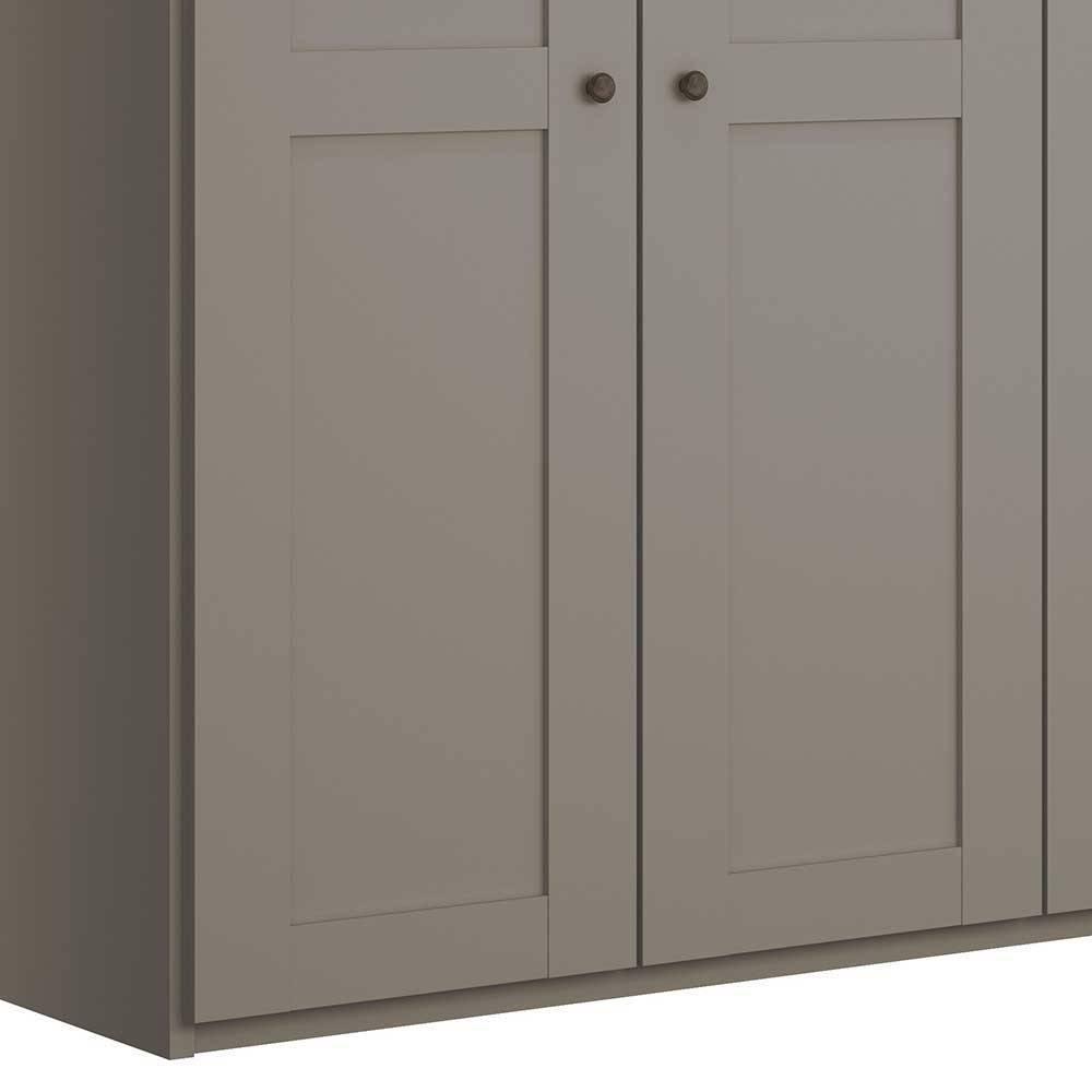 Hellgrauer Schlafzimmerschrank 250 cm breit - Ridonna