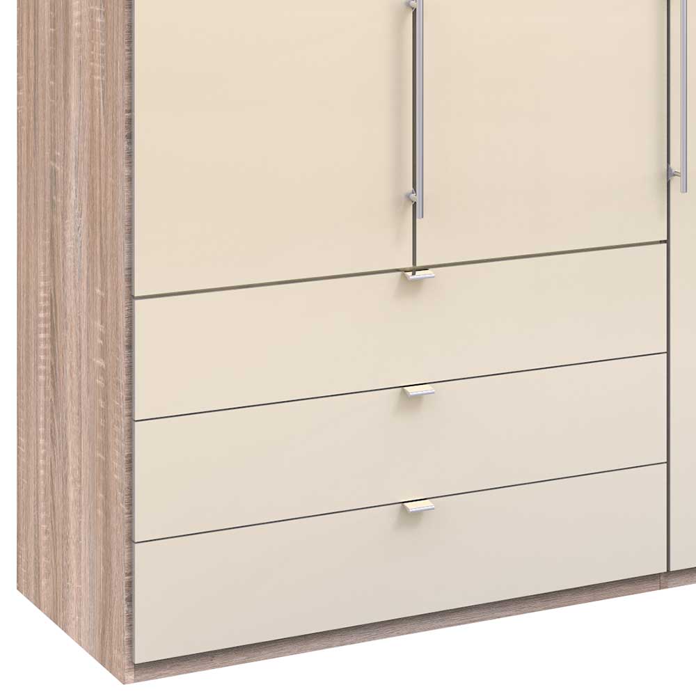 Moderner Kombi-Schlafzimmerschrank mit sechs Schubladen&drei Türen - Rativian