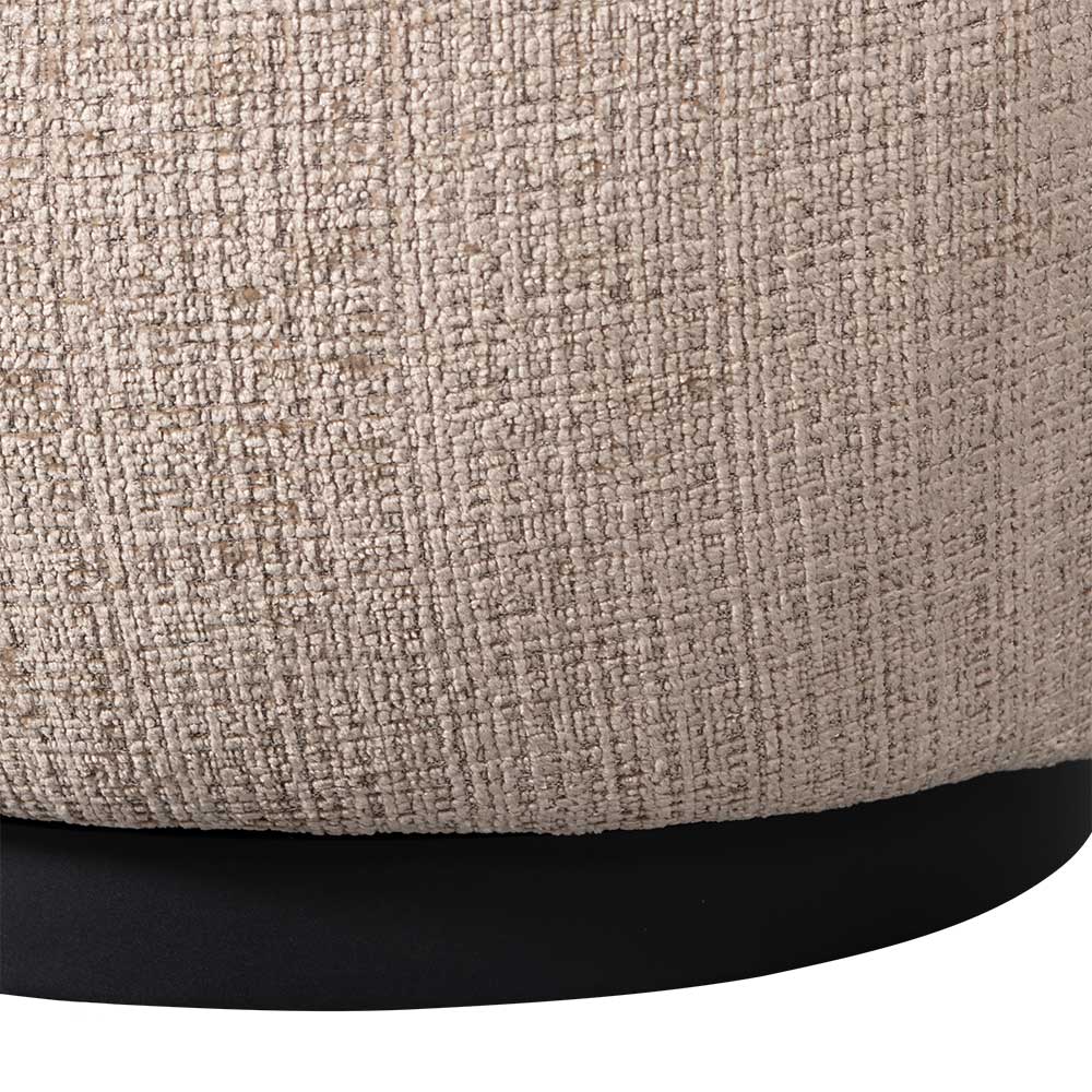 Chenille Drehsessel in Beige - Anvica
