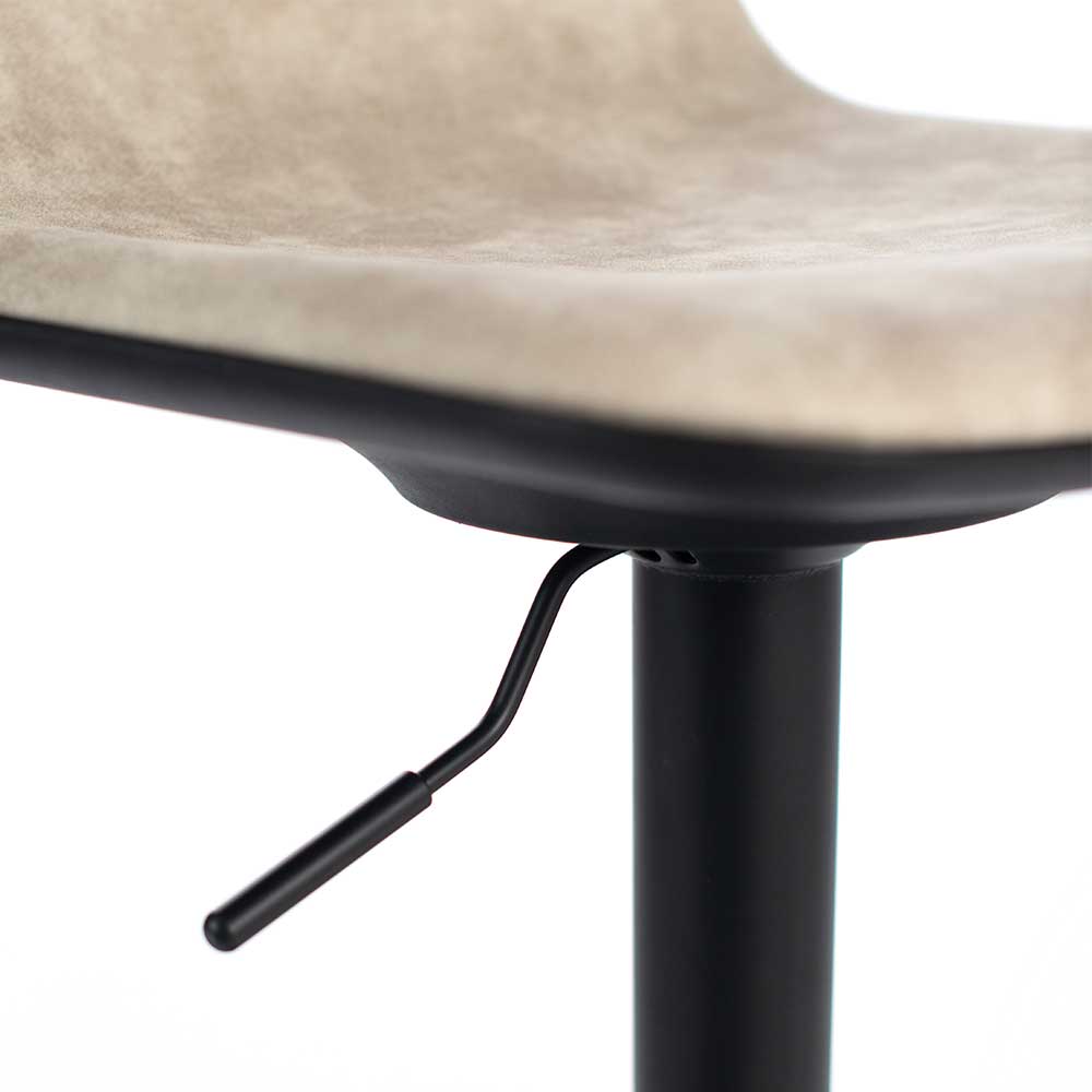 Barstühle mit gepolsterter Rückenlehne - Xivadro (2er Set)