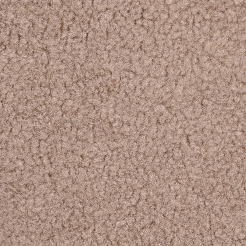 Webplüsch-Armlehnenstühle in Taupe - Babeny (2er Set)