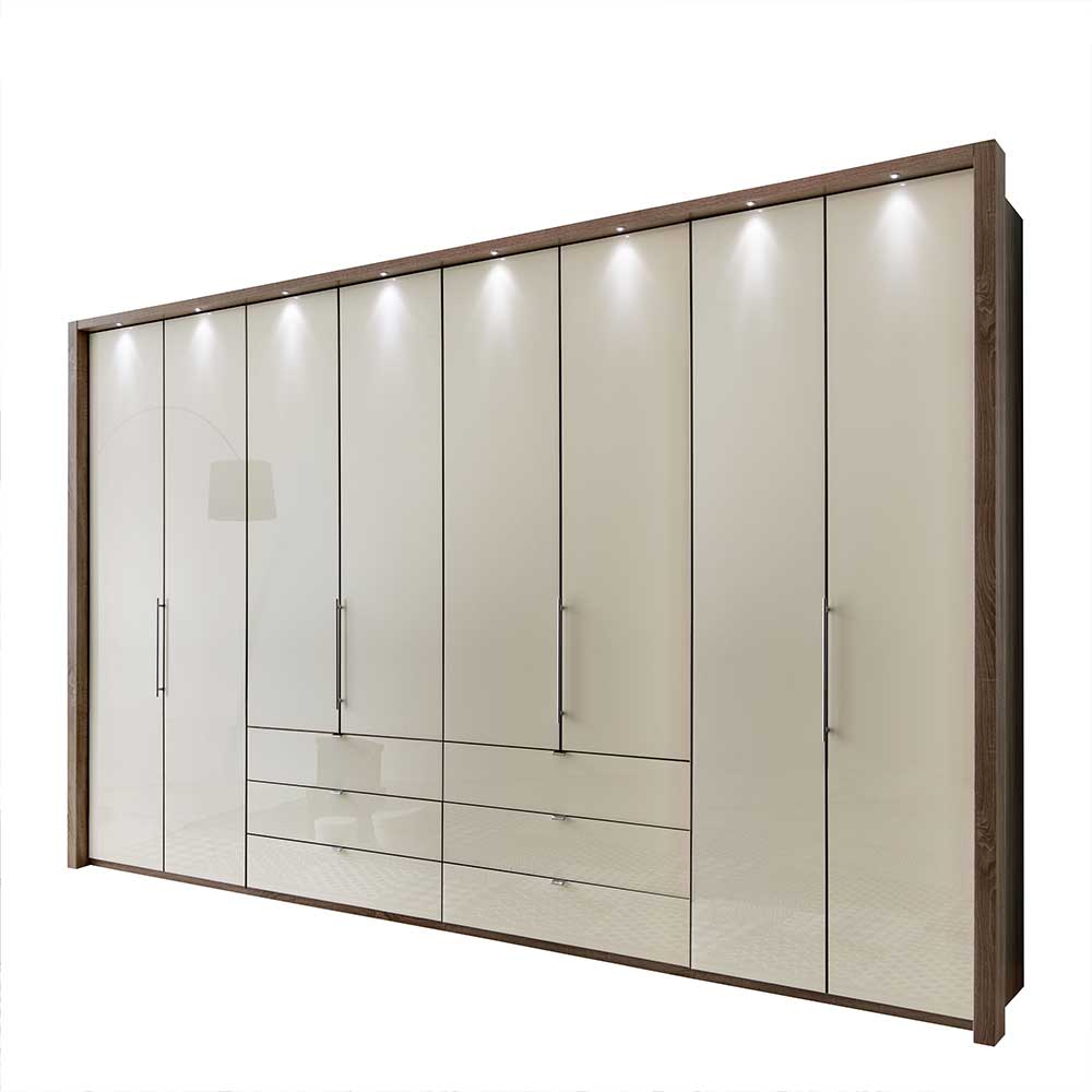 Falttüren Kleiderschrank Friburgo in Creme Weiß