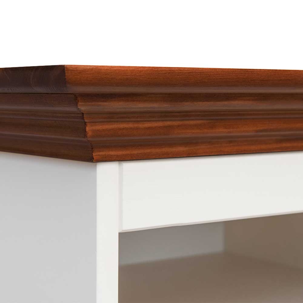Schmales Landhaus TV Board mit 111 cm Breite - Manipur