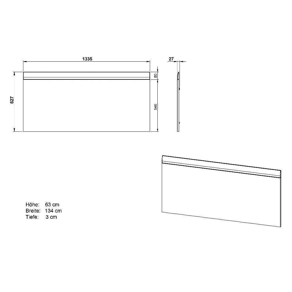 Country Style Schreibtisch mit Seitenregal - Ristina