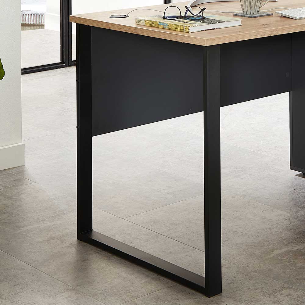 Office Schreibtisch mit Kabeldurchlass - Kuetra