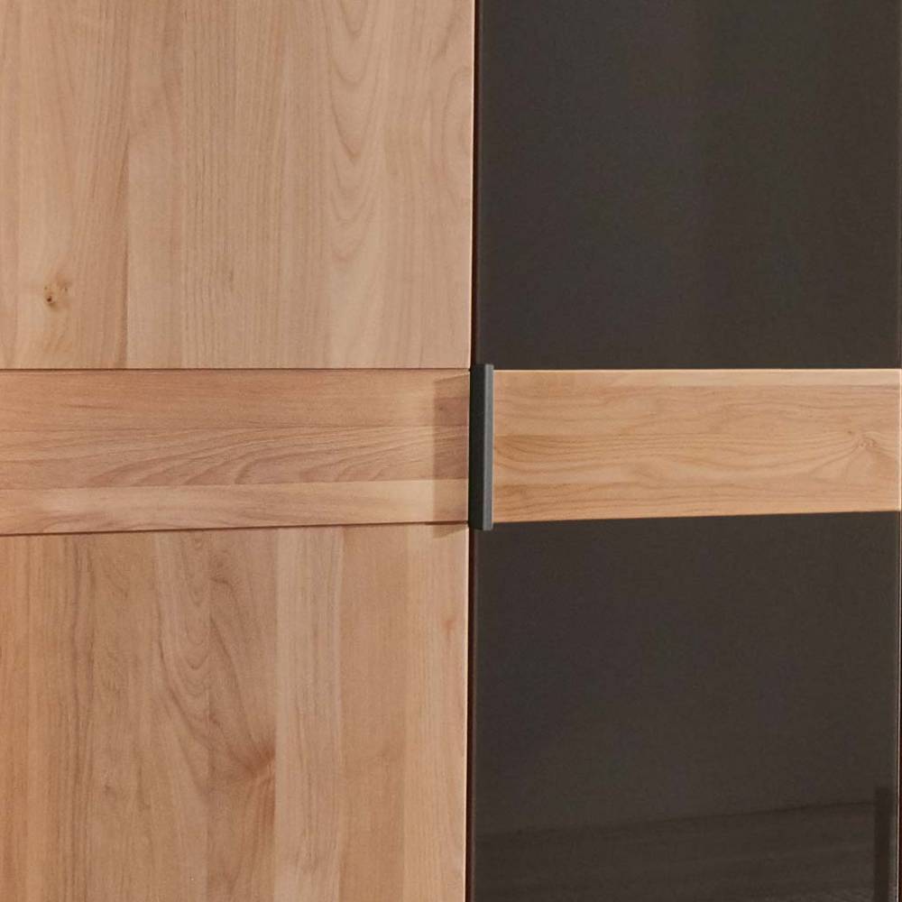 4-türiger Kleiderschrank mit zwei Glastüren - Hung
