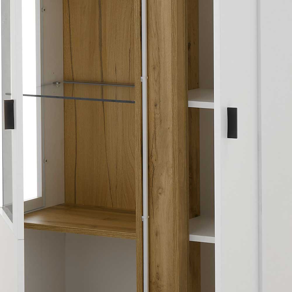 Highboard Vitrine mit LED Beleuchtung - Racelyn