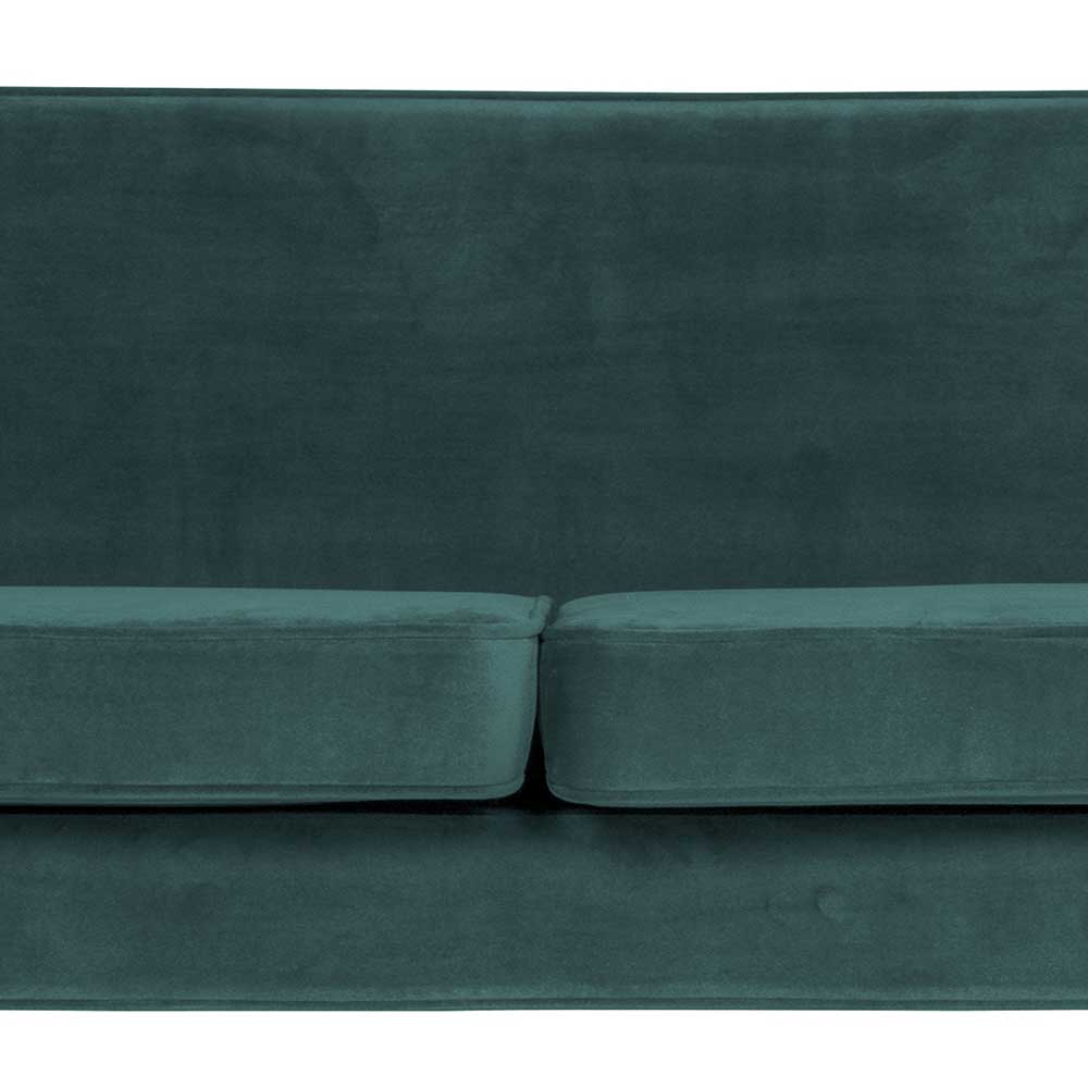Wohnzimmer Viersitzer Couch in Petrol Blau - Matze