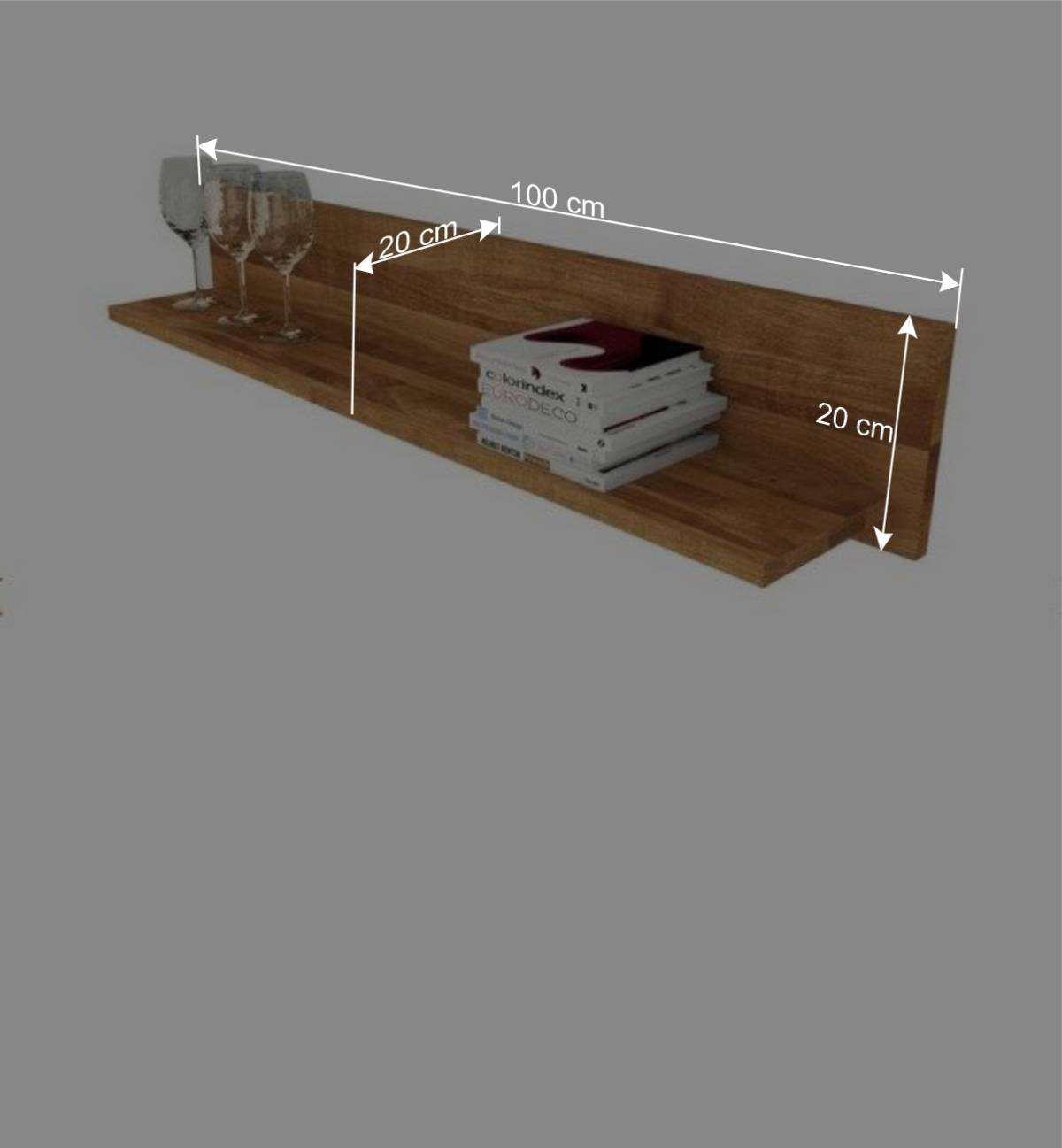 Massivholz Wandboard Nadalia aus Wildeiche geölt