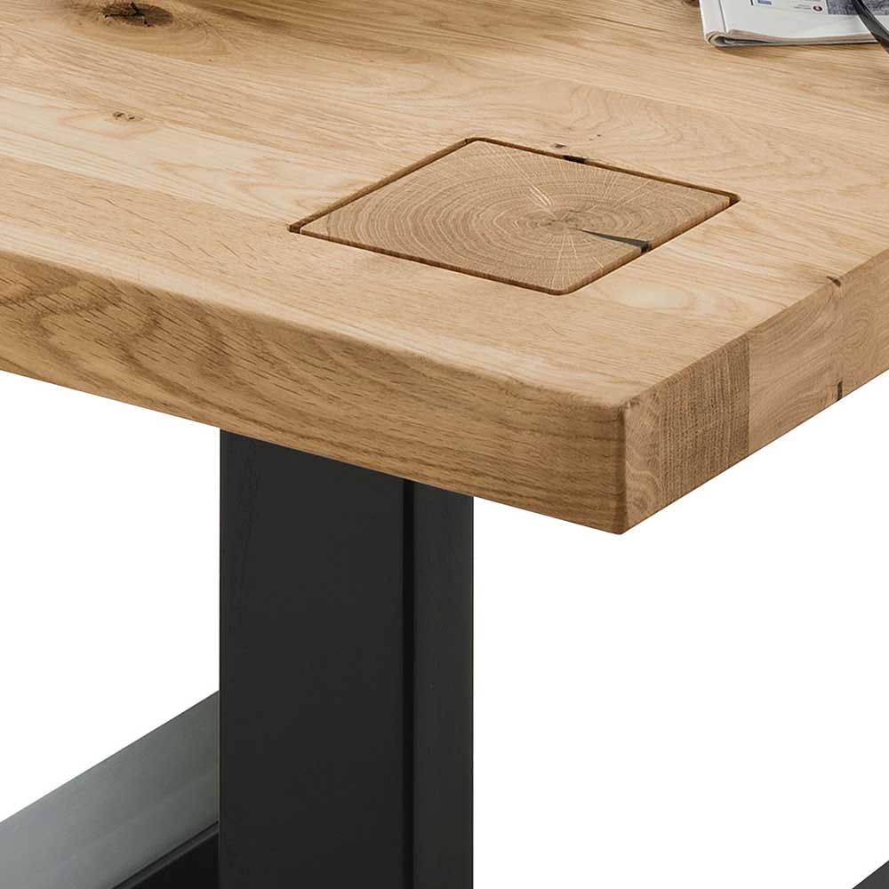 Couchtisch aus Holz Wildeiche Natur geölt - Embleys