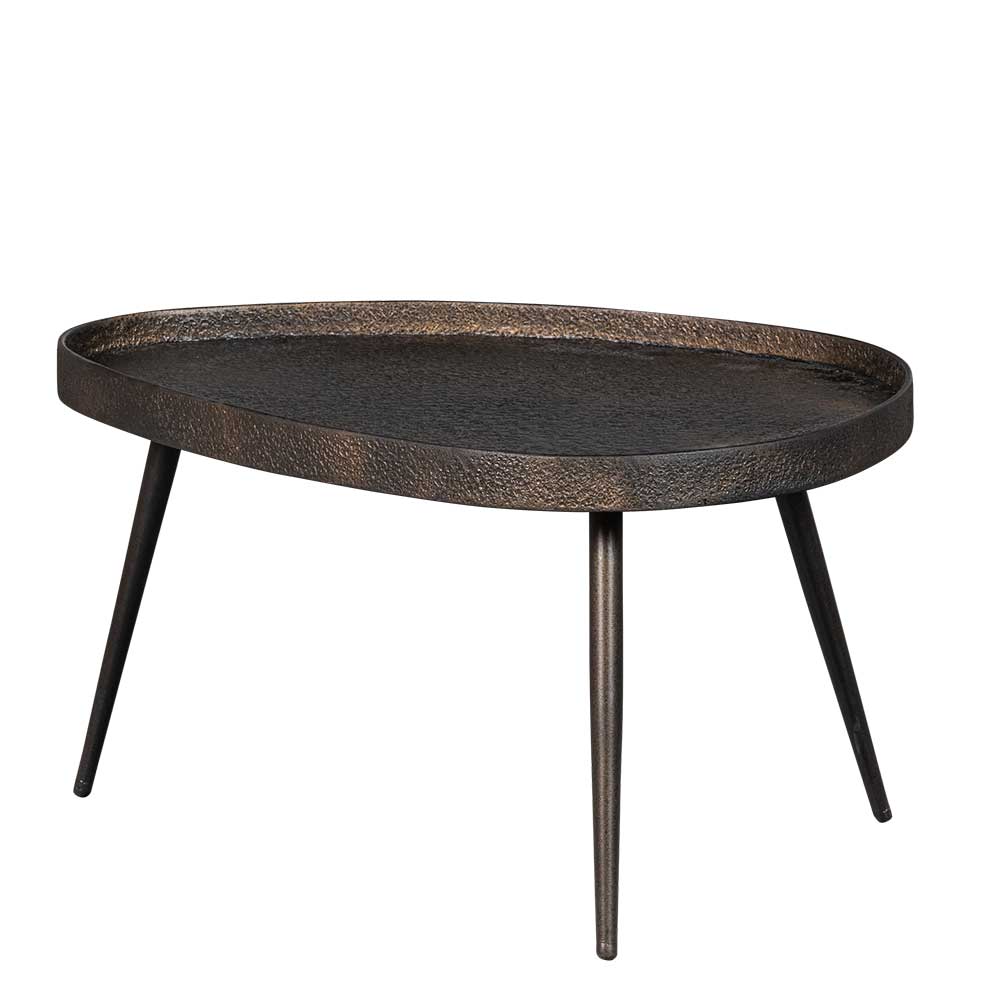 Wohnzimmertische in Bronze Antik Finish - Loventia (zweiteilig)