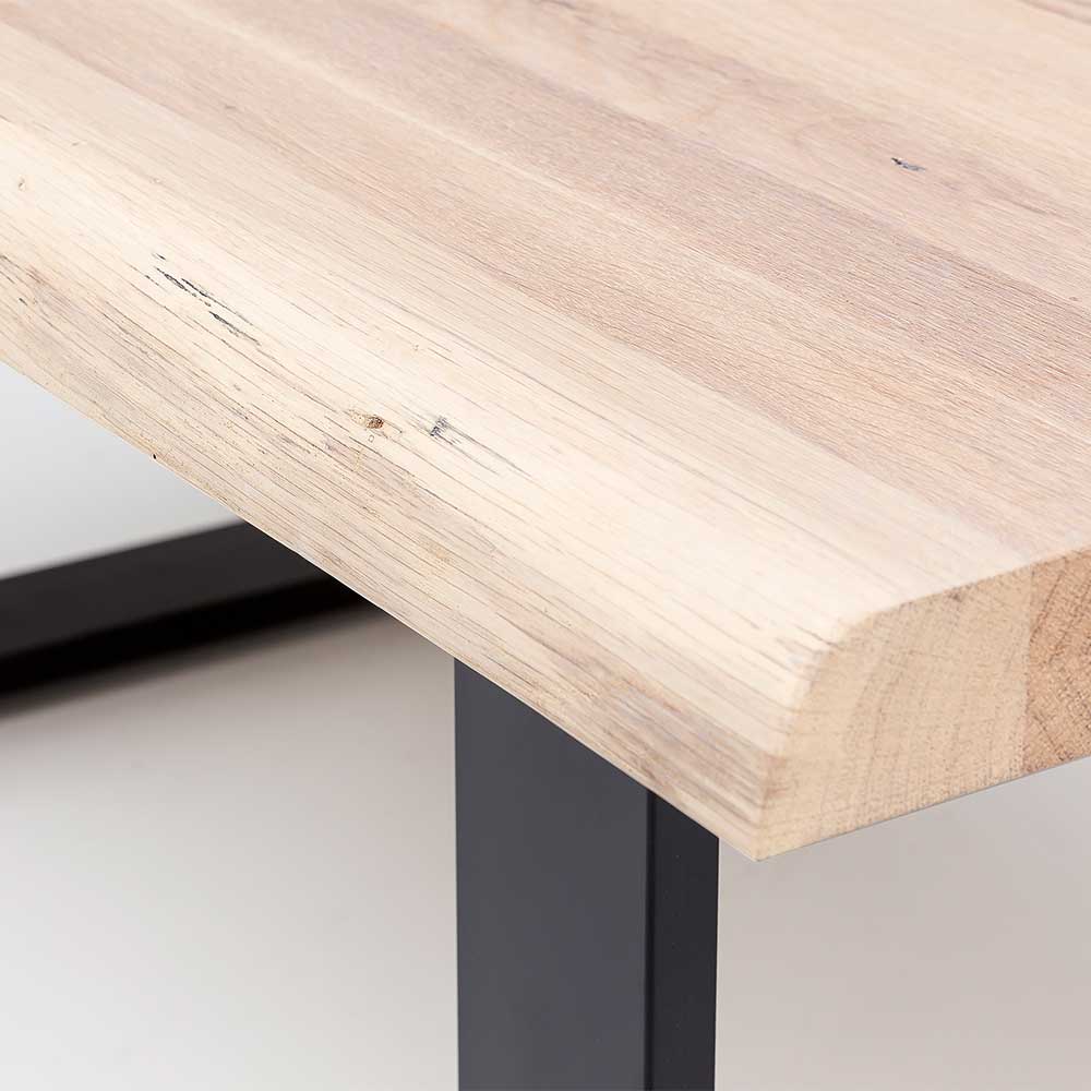 Wohnzimmer Massivholztisch mit Baumkante - Wieza
