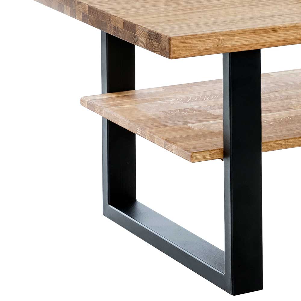 115x65 Wohnzimmertisch mit Eisen U-Gestell - Arello