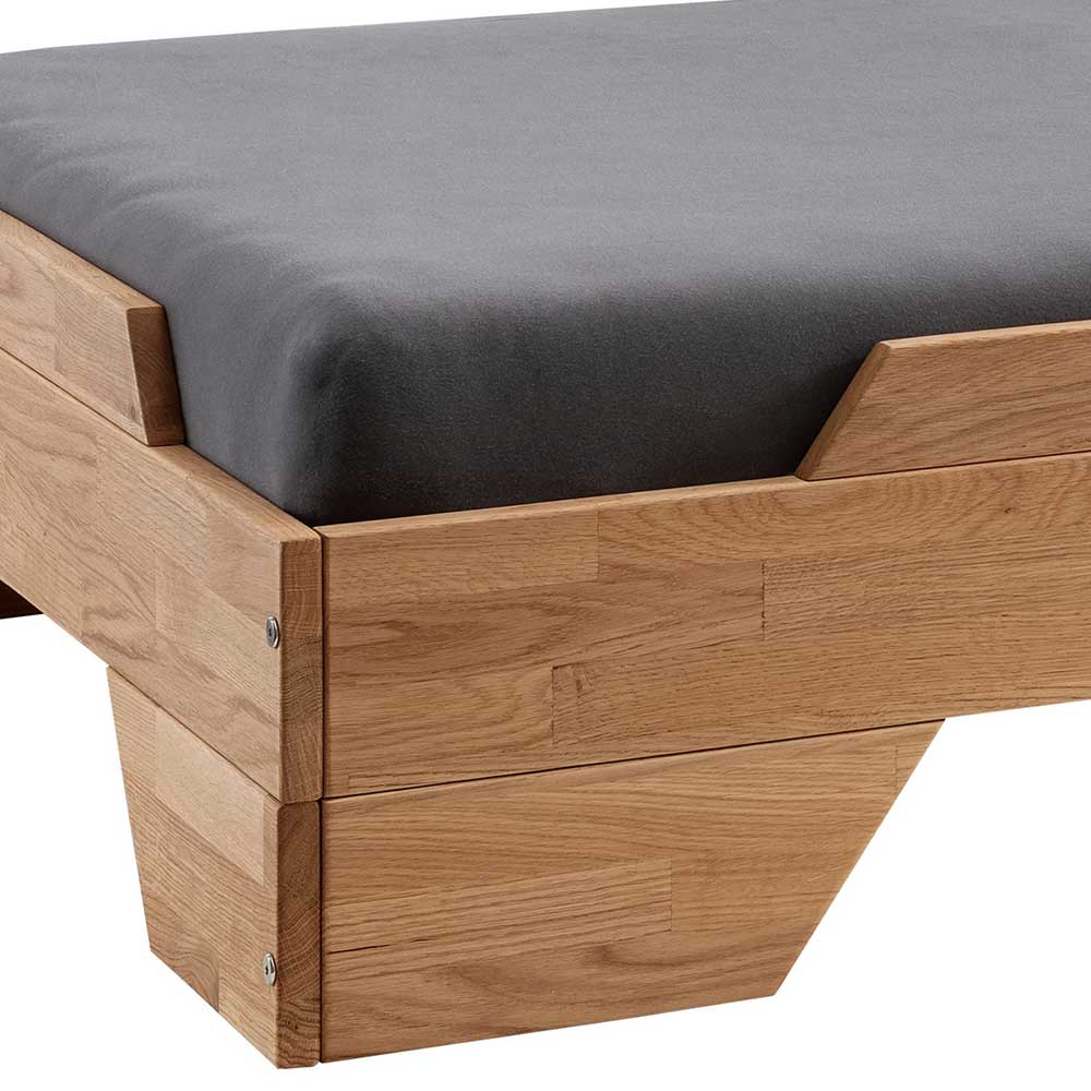 Wildeiche Stapelbett in Parkettverleimung - Annelie