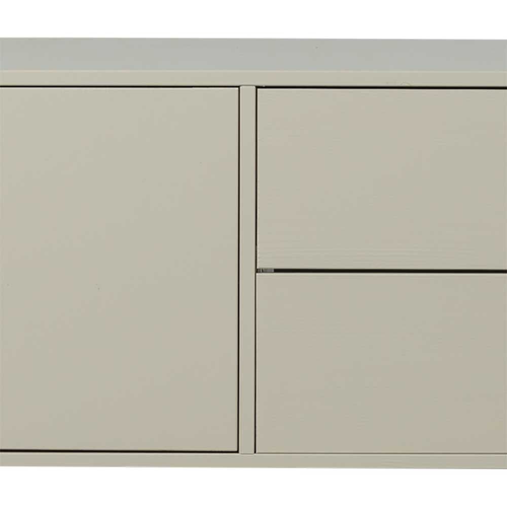 TV Lowboard in Hellgrau Kiefernholz - Prime