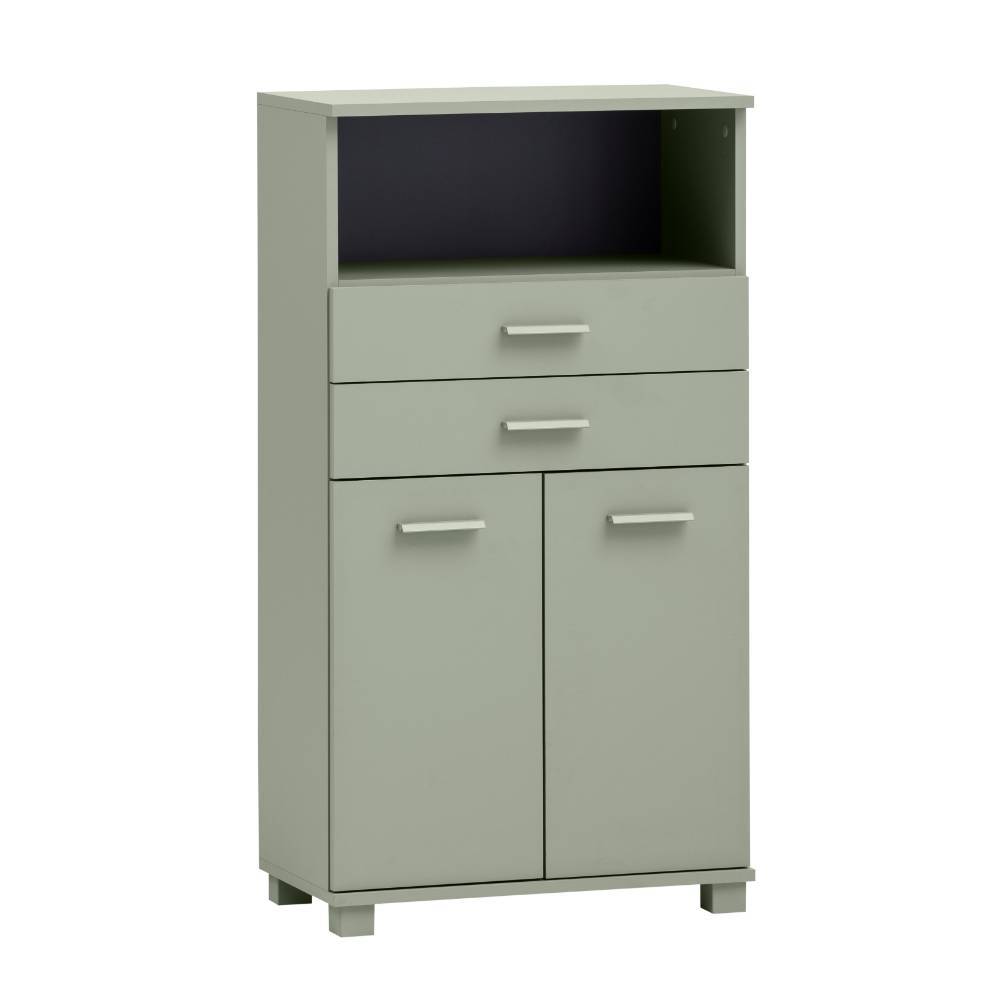 Badezimmer Highboard in Graugrün - Holin