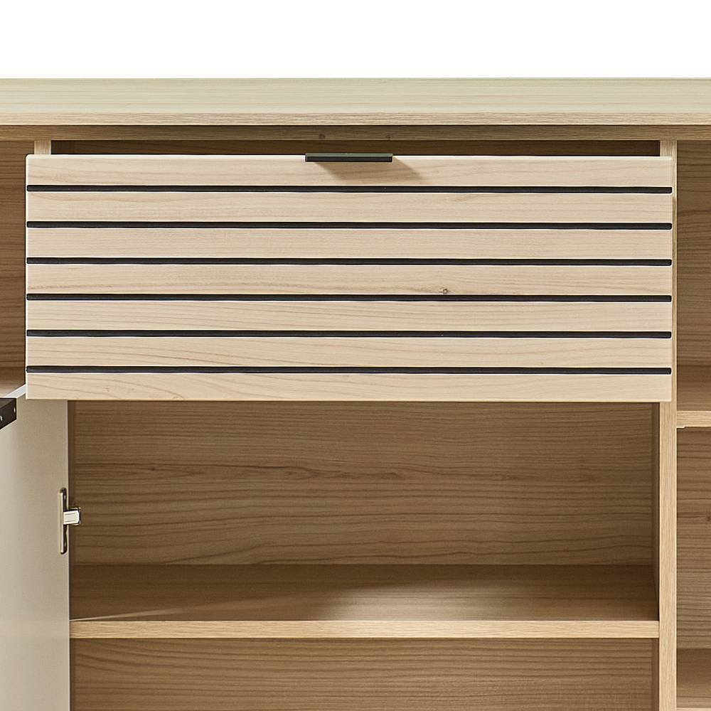 Sideboard in Hellgrau und Eiche Hell - Rovigo