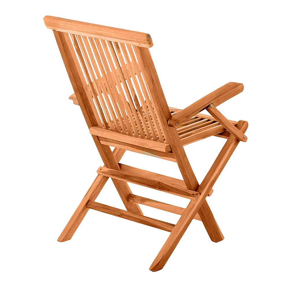 Klappbarer Garten Holzstuhl mit Armlehnen - Klahuma (2er Set)