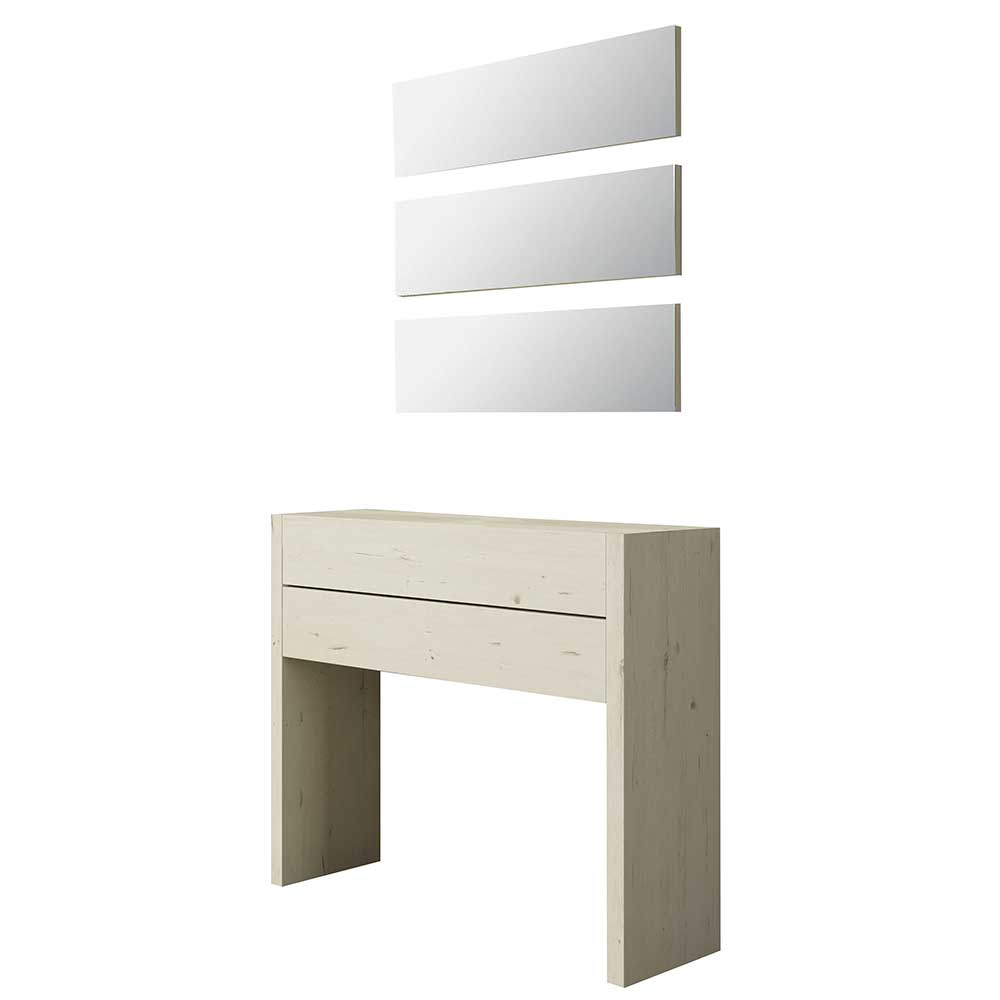 87x145x29 Konsolentisch & Spiegel Set - Inegrados (vierteilig)