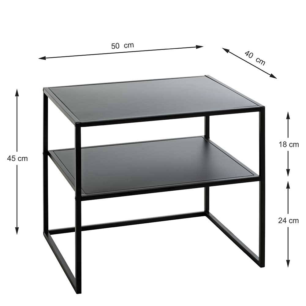 50x45x40 Metall Beistelltisch in modernem Design - Hardy