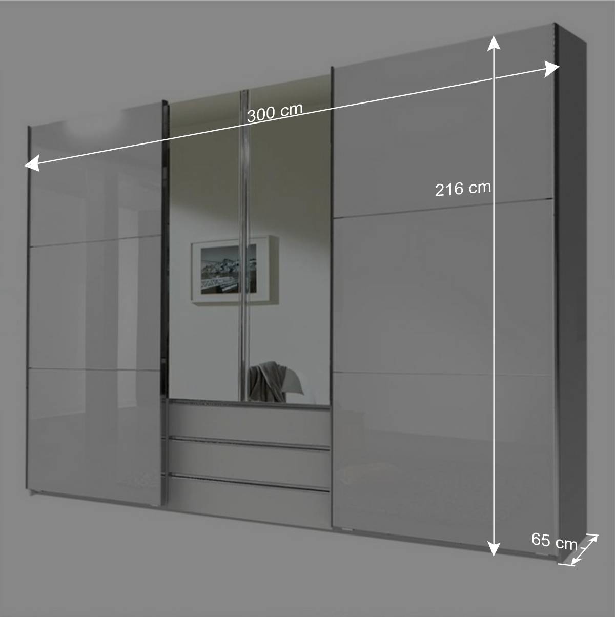 Schlafzimmer Kleiderschrank elegant-modern - Gastruna I