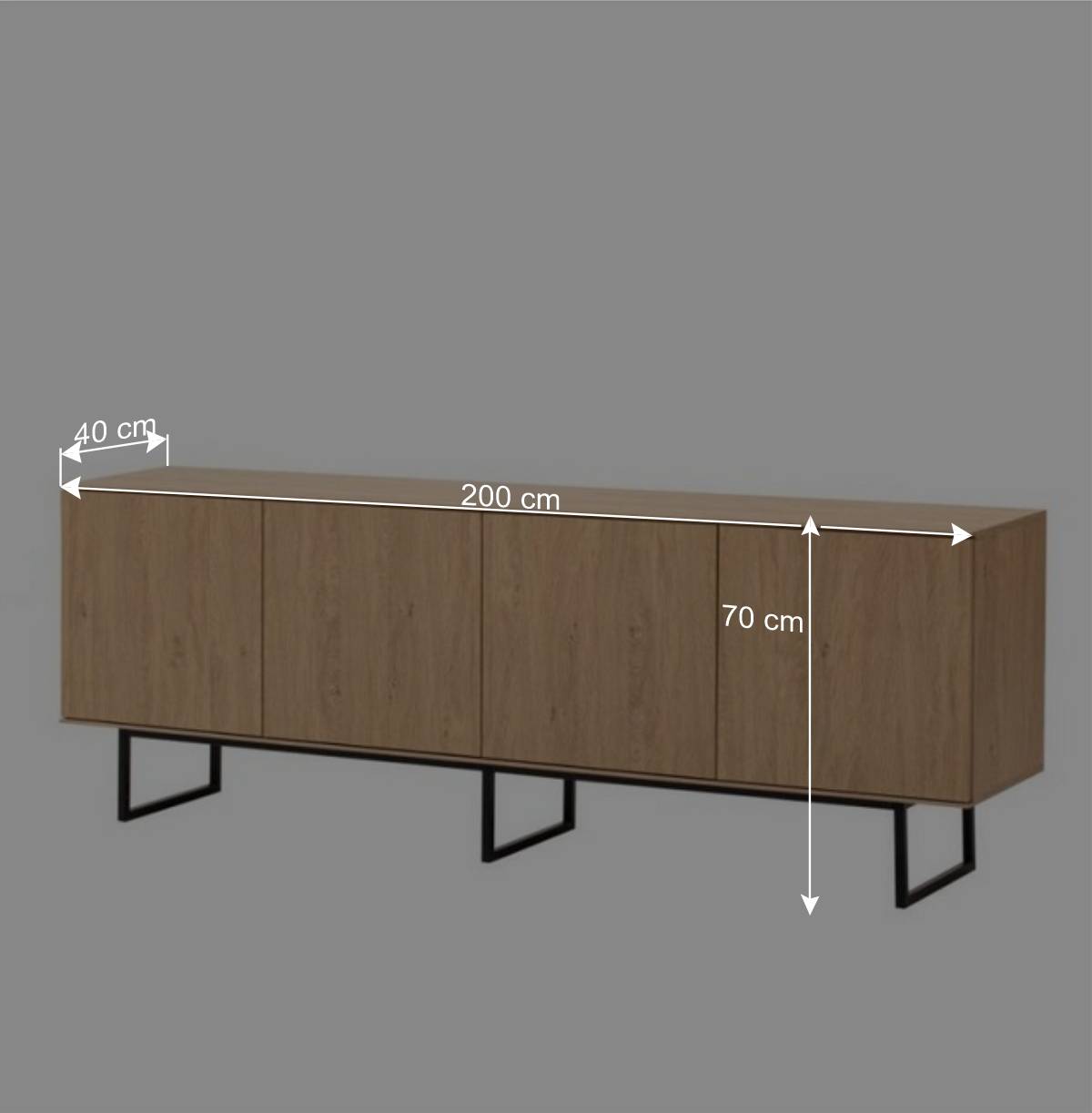 Vitrine und TV-Board Set - Jaskin (zweiteilig)