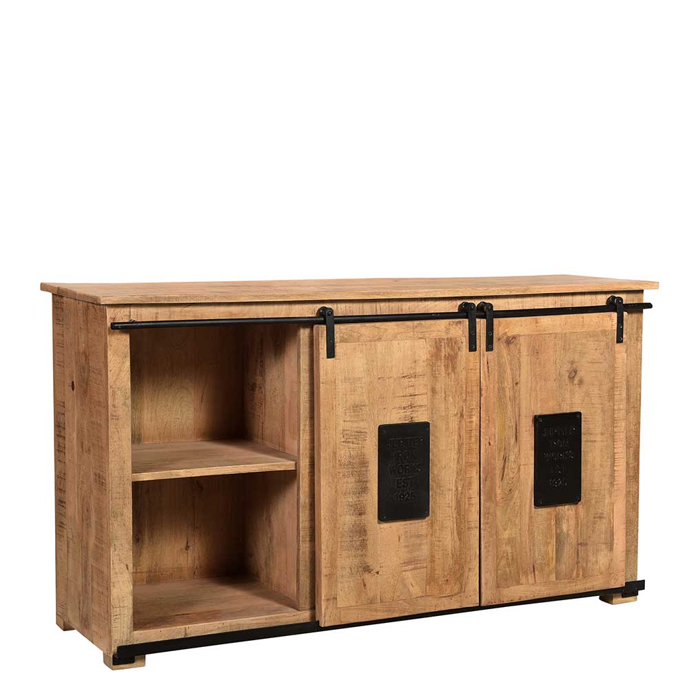 Industrial Sideboard mit zwei Schiebetüren - Eswan