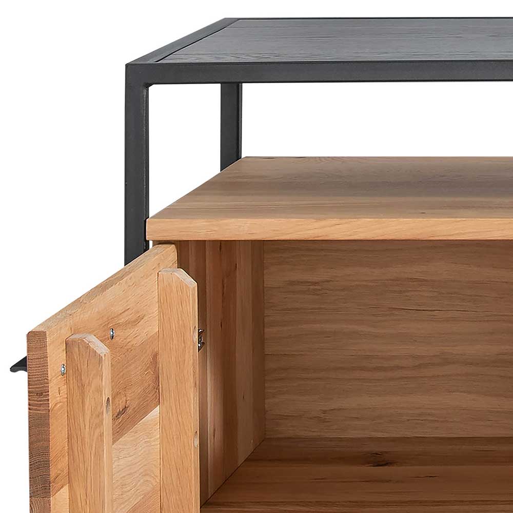 Industrial Sideboard aus Wildeiche Massivholz - Manarola
