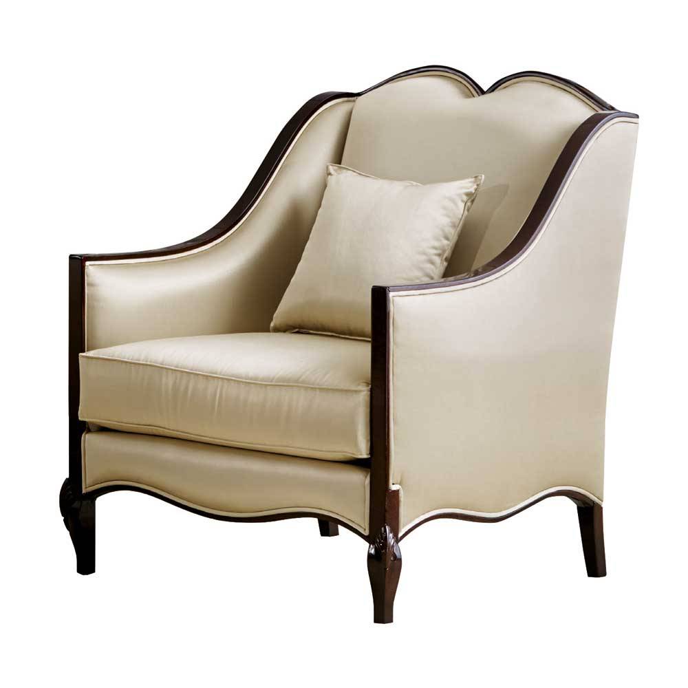 Eleganter Polstersessel in Beige - Sutolary