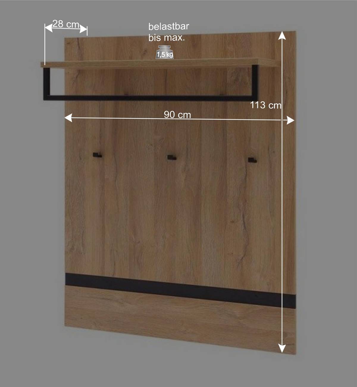 Dielen Möbel Set modern - Truvisas (vierteilig)