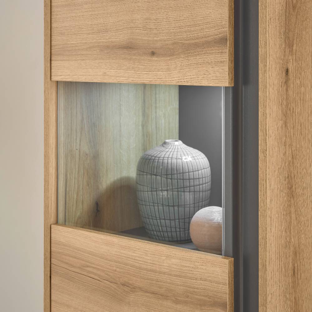 Vitrine und Hängeschränke Set - Colomania (dreiteilig)