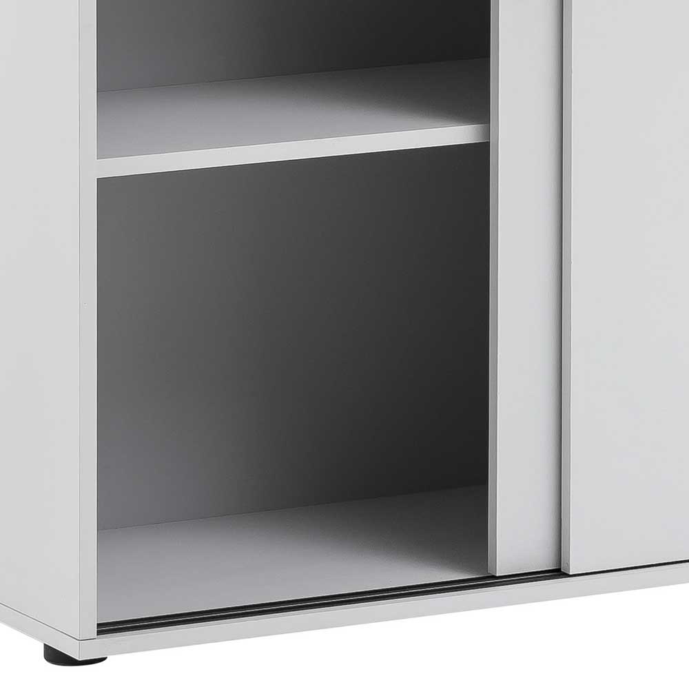 Abschließbarer Büroschrank mit Schiebetüren - Bowsla