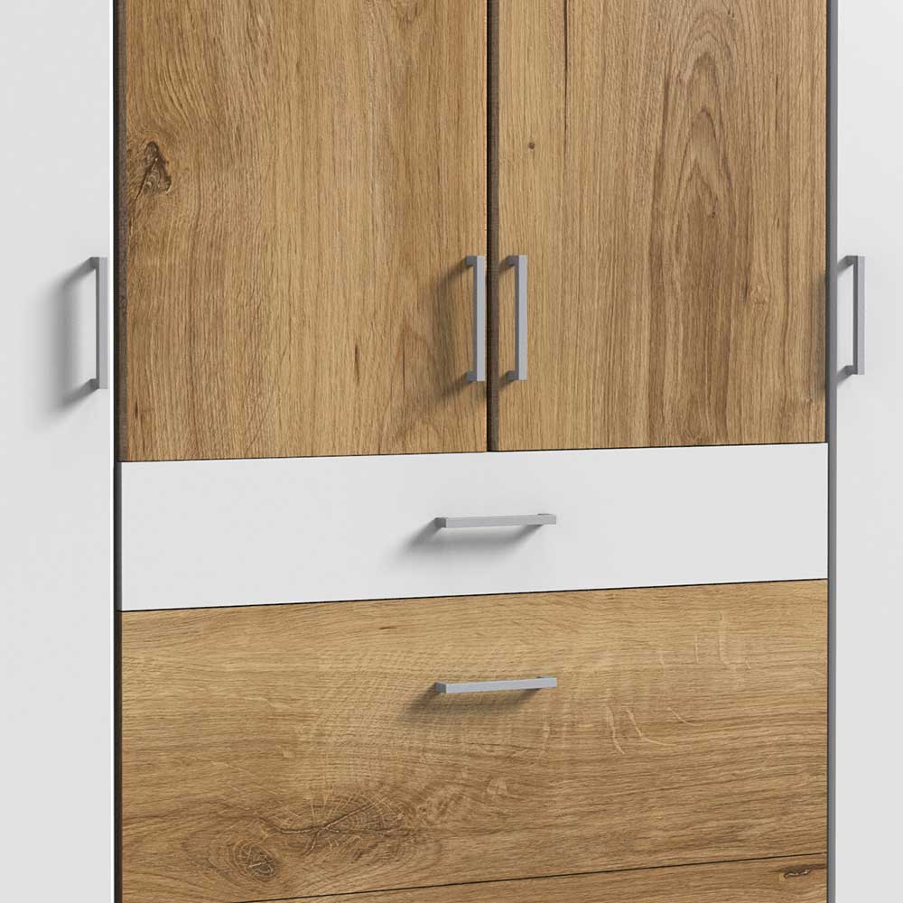 Schlafzimmerschrank 4-türig & drei Schubladen - Calassina